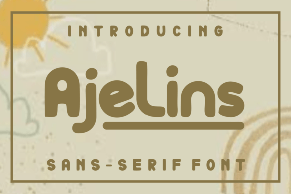 Ajelins: A Distinctive Display Font for Small Business Branding