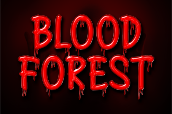 Blood Forest: A Spooky Display Font That Makes Handmade Goods Stand Out