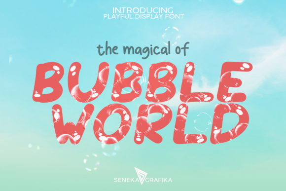 Bubble World: A Playful Display Font for Handmade Creators