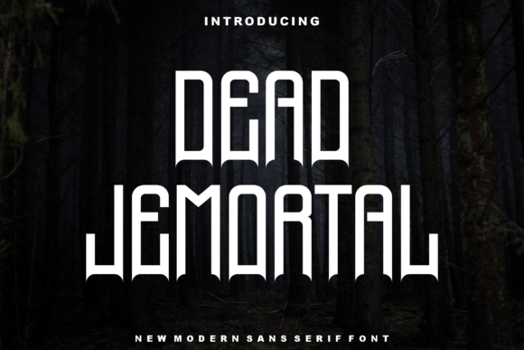 Dead-Jemortal: A Bold, All-Caps Display Font That Delivers
