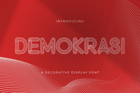 Demokrasi: A Display Font That Makes Your Headlines Instantly Recognizable