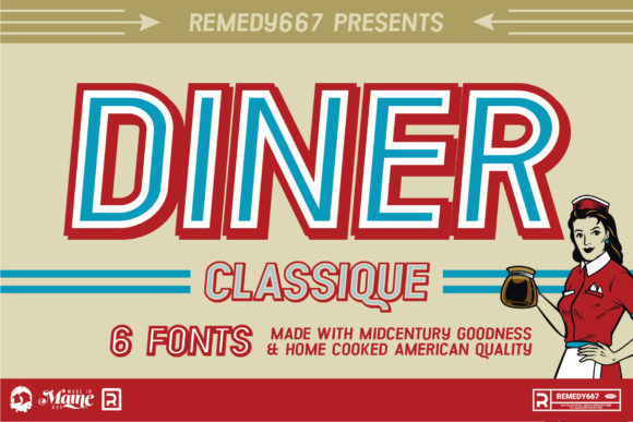 Diner Classique: A Mid-Century Display Font That Actually Works