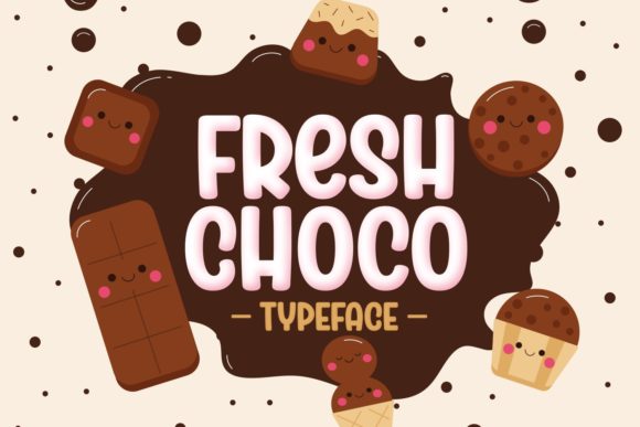 Fresh Choco: A Playful Display Typeface for Campaign Headlines