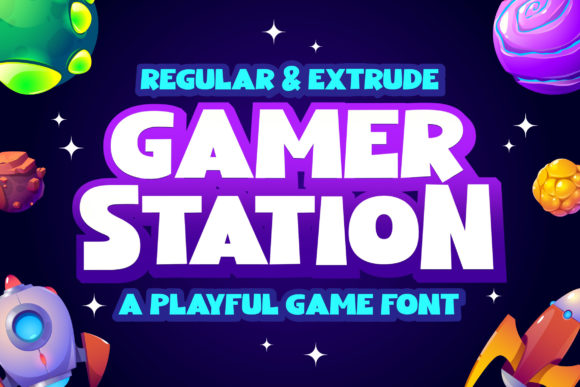 Gamer Station: A Bold Display Font for Real Branding Projects