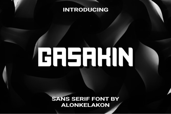 Gasakin: A Bold Display Font for Digital Brand Impact