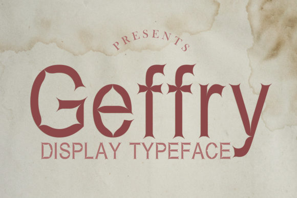 Geffry: A Bold Retro Display Typeface for Digital Branding