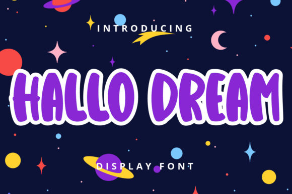 Hallo Dream: A Playful Display Font for Editorial Charm