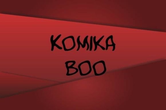 Komika Boo: A Playful Display Font for Warm, Recognizable Branding