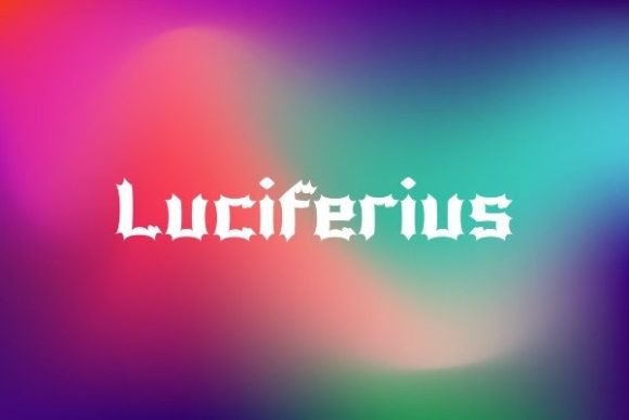 Luciferius: A Pointy, Elegant Display Font for Distinctive Branding