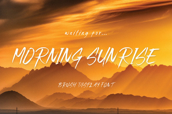 Morning Sunrise Font: A Display Typeface That Sets the Tone