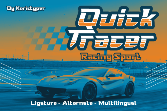 Quick Tracer: A Playful Display Typeface for Digital Branding