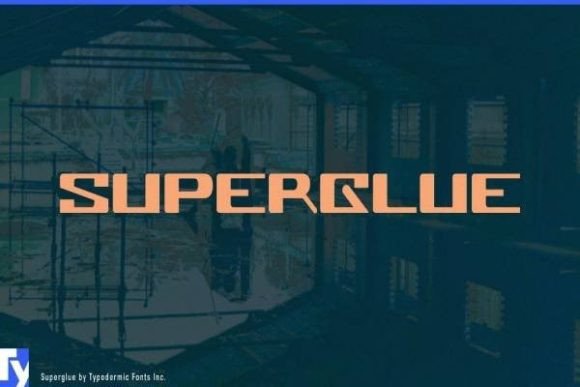 Superglue: A Bold, Friendly Display Font for Small Business Branding