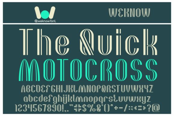 The Quick Motorcross: A Bold Display Font for Digital Branding