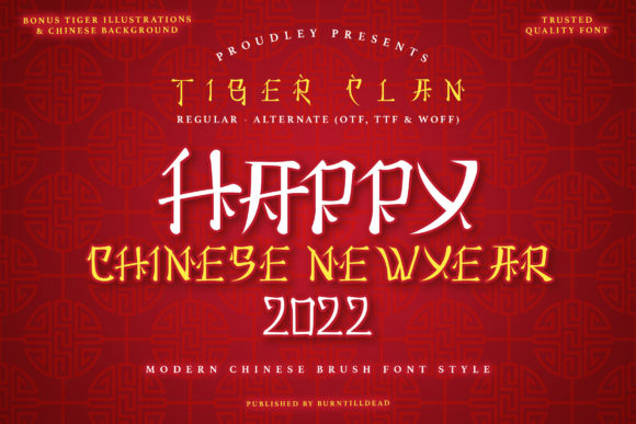 Tiger Clan: A Stylish Display Font for Digital Branding