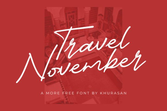 Travel November Font: A Quirky Script for Handmade Labels & Printables