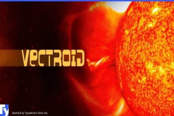 Vectroid: A Bold Techno Typeface for Scroll-Stopping Marketing