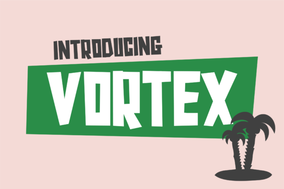 Vortex: A Bold Display Font That Anchors Digital Branding